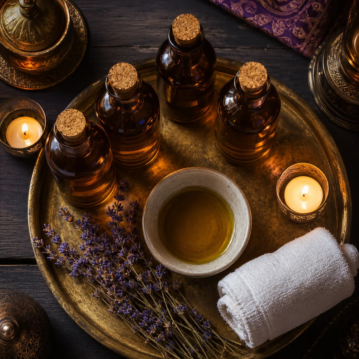 Aromaterapi yağ tepsisi — Lila Spa, Sultangazi misafirlerine hizmet veren salon