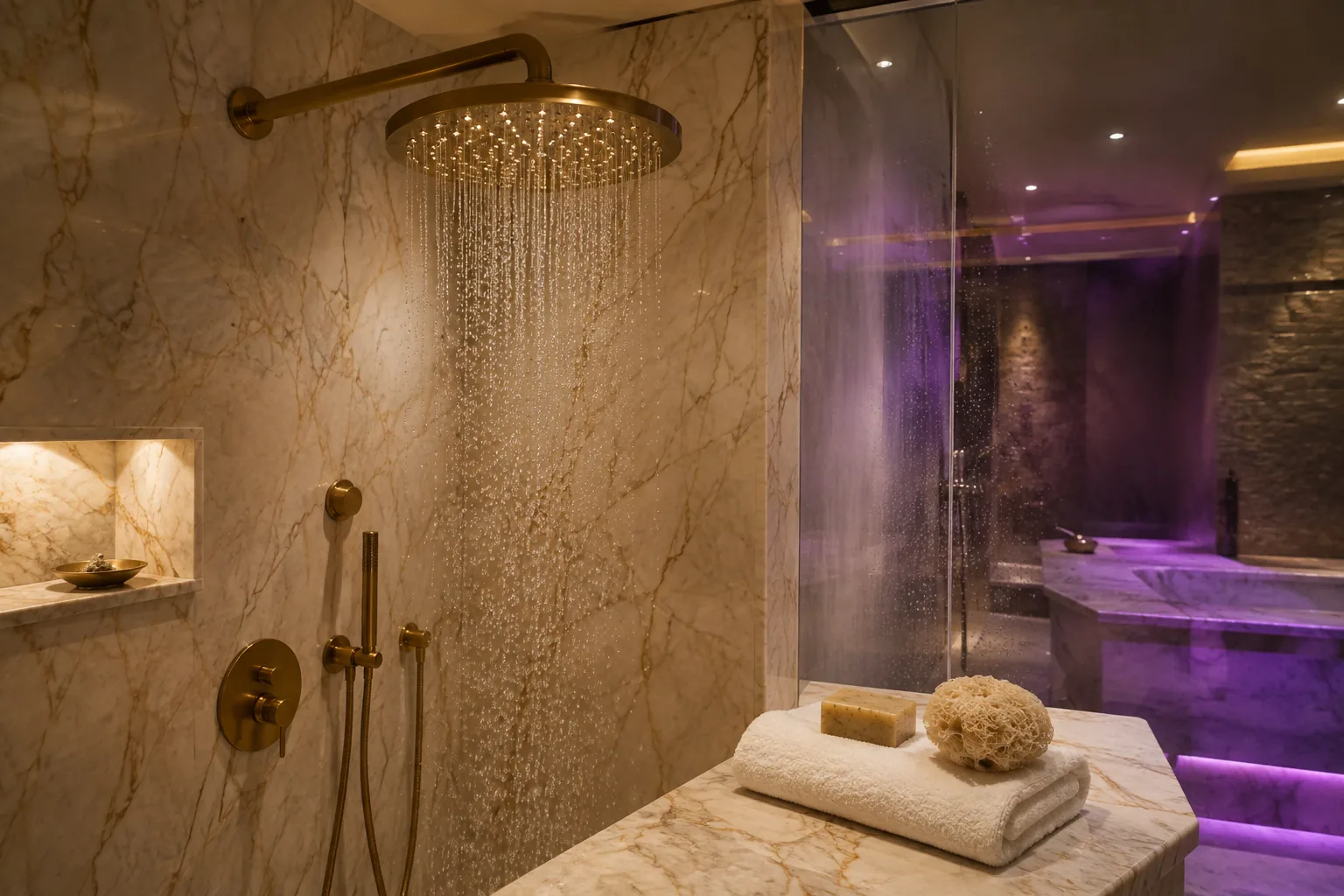Spa duş bölümü — Lila Spa, Sultangazi misafirlerine hizmet veren salon